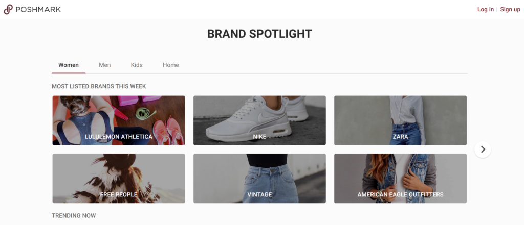 is poshmark legit - homepage screenshot